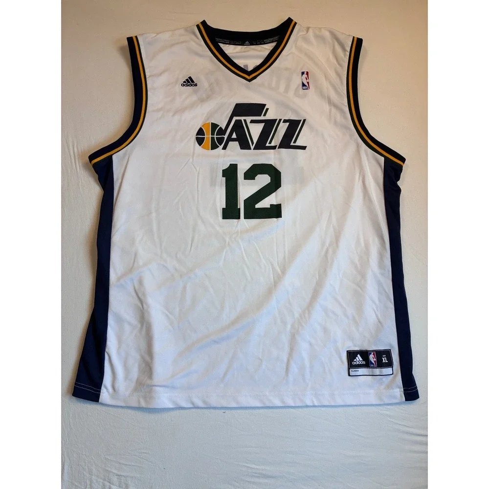 adidas Utah Jazz John Stockton 12 Swingman Jersey Men XL White
